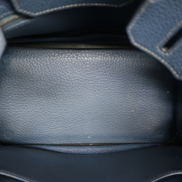 Hermes Birkin 30 Bag Blue de Presse Togo Leather - Picture 6 of 8